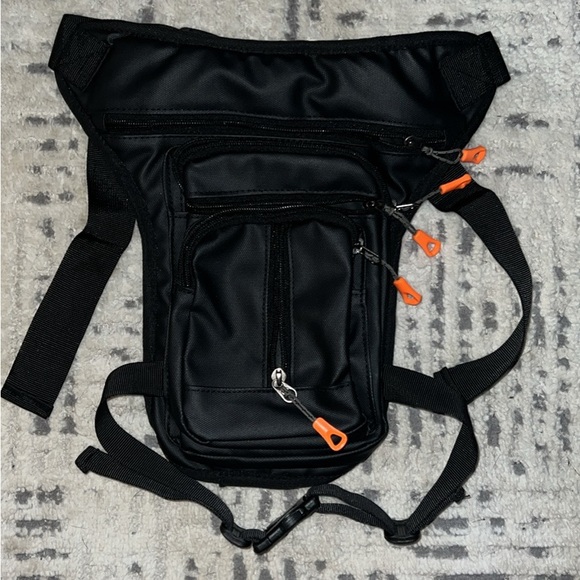 Tactical Waist and Leg Bag - Multi-Pocket - Black - Picture 6 of 8